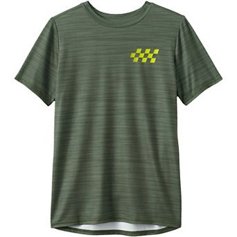 Boys 2-20 Lands' End Short Sleeve Colorblock Active Performance Tee in Regular & Husky