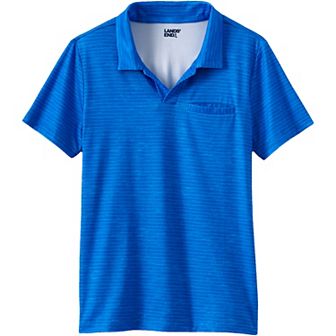 Boys 10-20 Lands' End Short Sleeve Athletic Polo Shirt in Husky