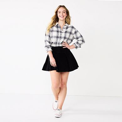 Juniors' SO® Pleated High-Rise Mini Skirt