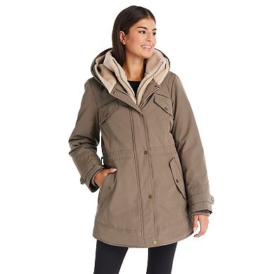 Women's Koolaburra by UGG Faux-Fur Hood Inner-Vest Puffer Coat