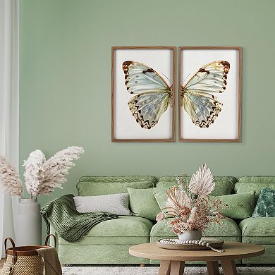 Sonoma Goods For Life Butterfly Framed Wall Art 2-piece Set