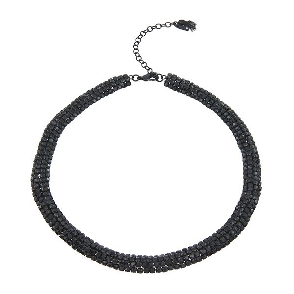 Simply Vera Vera Wang Black Rhinestone Collar Necklace