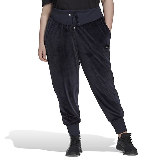 Size Holidayz Cozy Velour High-Waisted Joggers