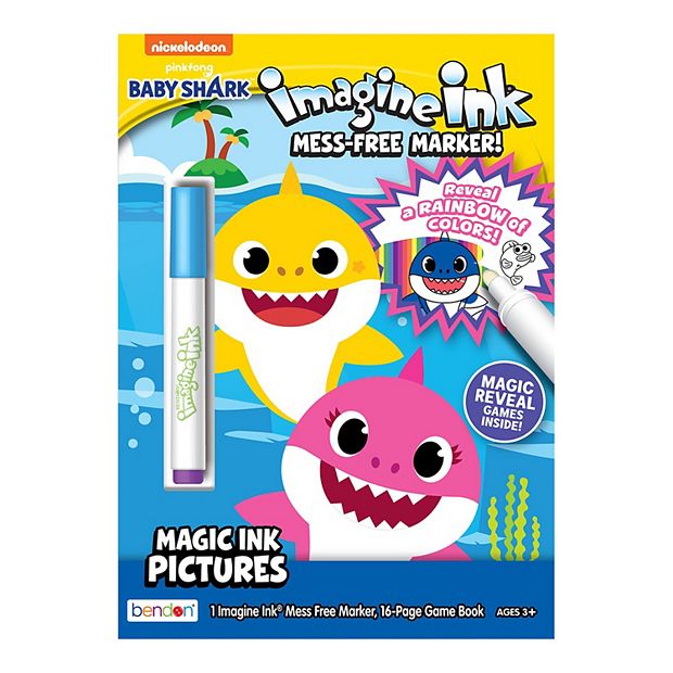 Crayola Baby Shark Mess Free Coloring Book, Mess Free, Baby Shark