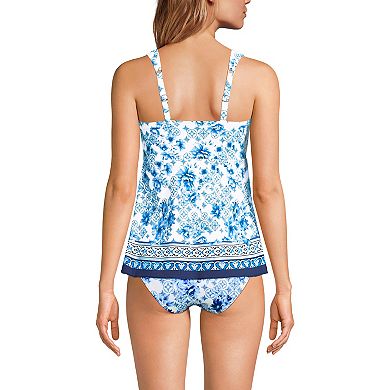 Women's Lands' End Flutter Empire UPF 50 Tankini Swimsuit Top