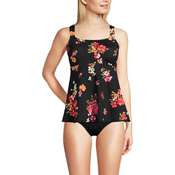 Women's Lands' End Flutter Empire UPF 50 Tankini Swimsuit Top