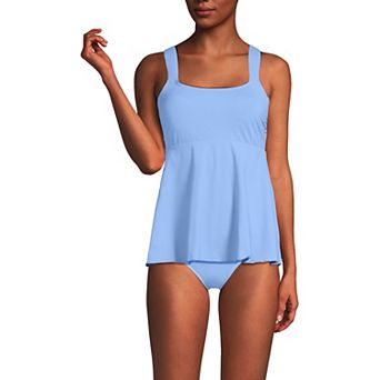 Women's Lands' End Flutter Empire UPF 50 Tankini Swimsuit Top