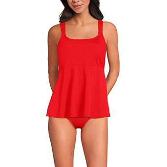 Women's Lands' End Flutter Empire UPF 50 Tankini Swimsuit Top