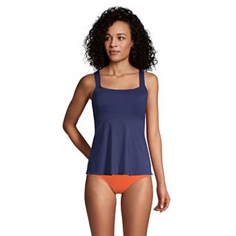 Women's Lands' End Flutter Empire UPF 50 Tankini Swimsuit Top