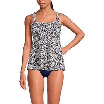 Women's Lands' End Flutter Empire UPF 50 Tankini Swimsuit Top