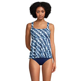 Women's Lands' End Flutter Empire UPF 50 Tankini Swimsuit Top