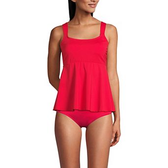 Women's Lands' End Flutter Empire UPF 50 Tankini Swimsuit Top