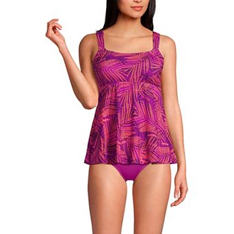 Women's Lands' End Flutter Empire UPF 50 Tankini Swimsuit Top