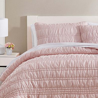 Poppy & Fritz Scrunch Stripe Quilt Set with Shams