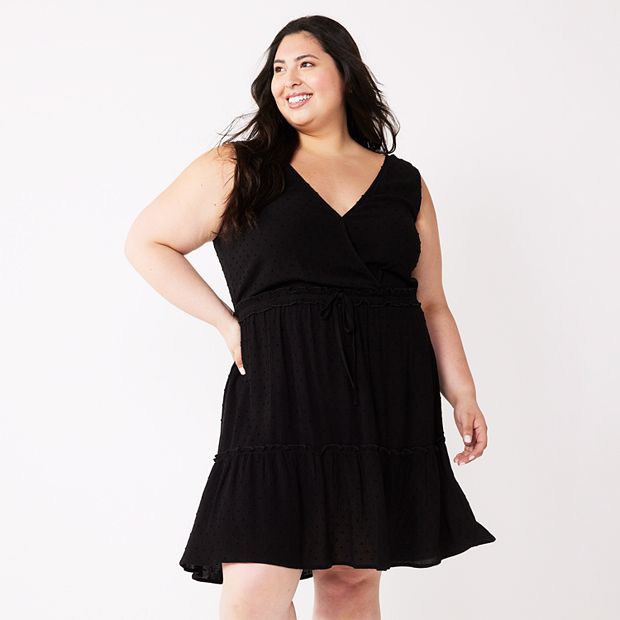 Kohls plus hotsell size black dresses