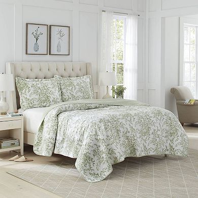 Laura Ashley Bedford Quilt Set with Shams