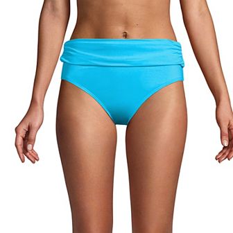 Women's Lands' End UPF 50 Midrise Bikini Bottoms