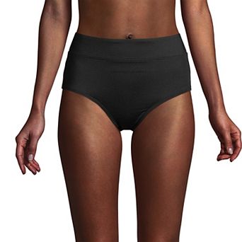 Petite Lands' End UPF 50 Tummy Control High-Waist Bikini Bottoms