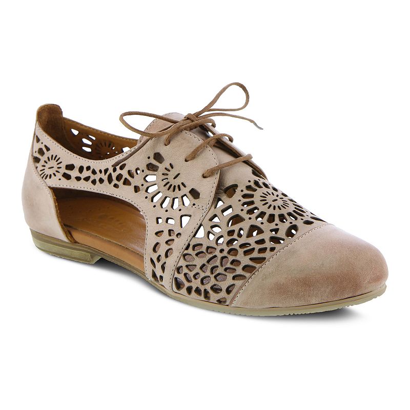 Spring Step Theone Women's Leather Lace-up Shoes, Size: 40, Blush