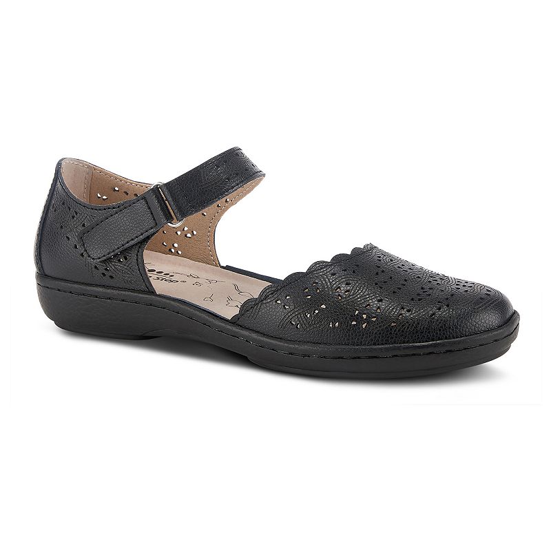 Spring Step Sabriye Women's Leather Mary Jane Shoes, Size: 41, Black