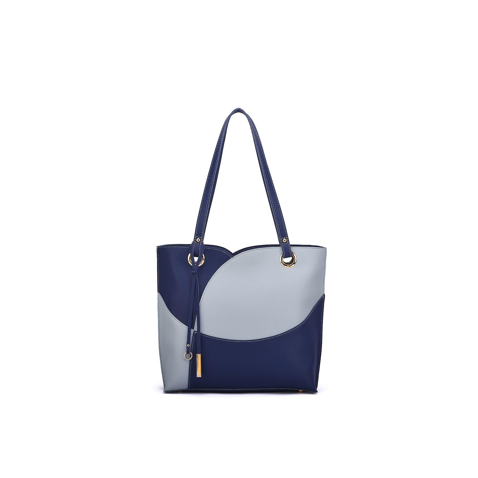 Mellow World Itzel Colorblock Tote Bag, Blue