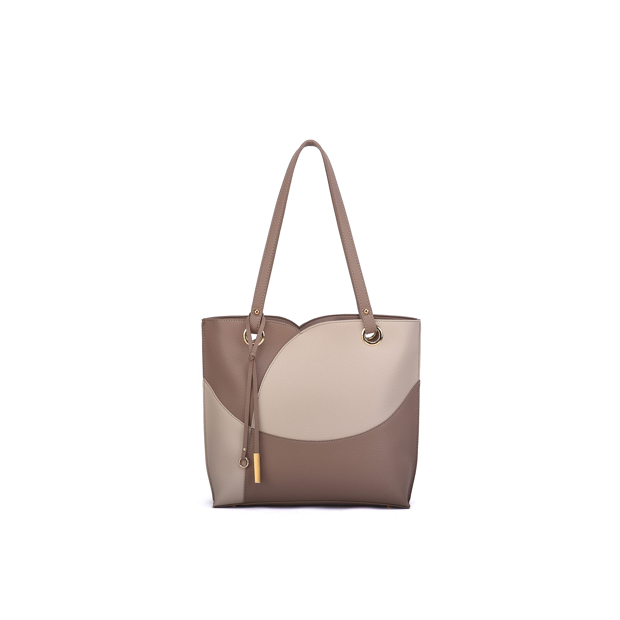 Mellow World Itzel Colorblock Tote Bag, Brown