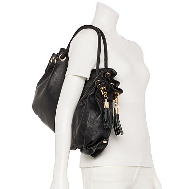 AmeriLeather Musette Leather Handbag