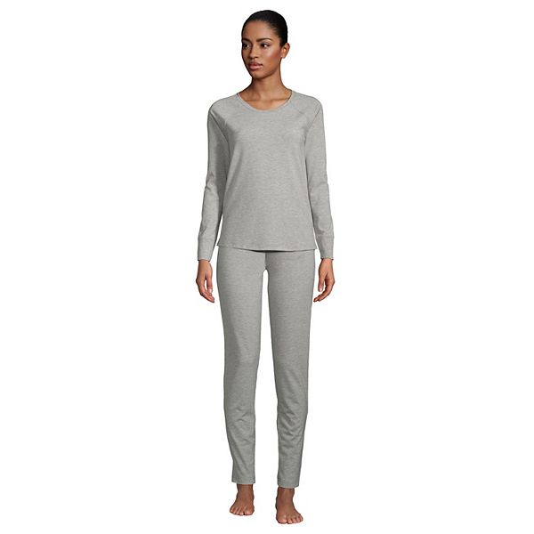Petite Lands' End Long Sleeve Pajama Top and Slim Leg Pajama Pants