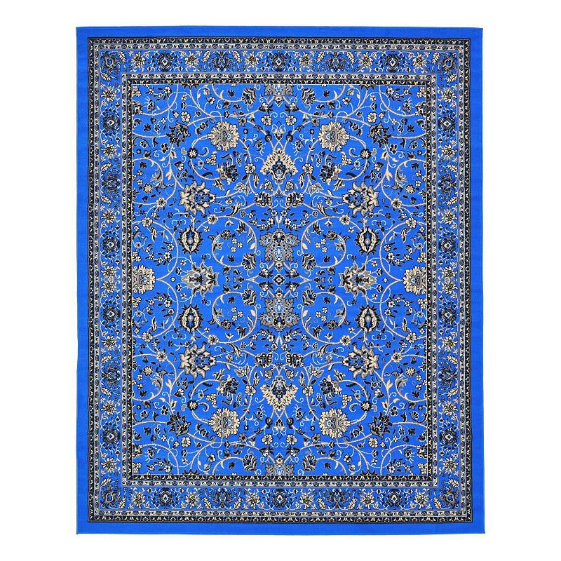 Unique Loom Washington Sialk Hill Rug, Blue, 8Ft Sq