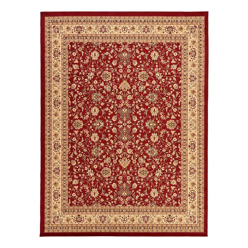 Unique Loom Washington Sialk Hill Rug, Red, 8FT OCT