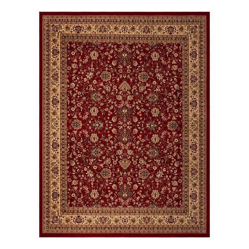 Unique Loom Washington Sialk Hill Rug, Red, 8FT OCT