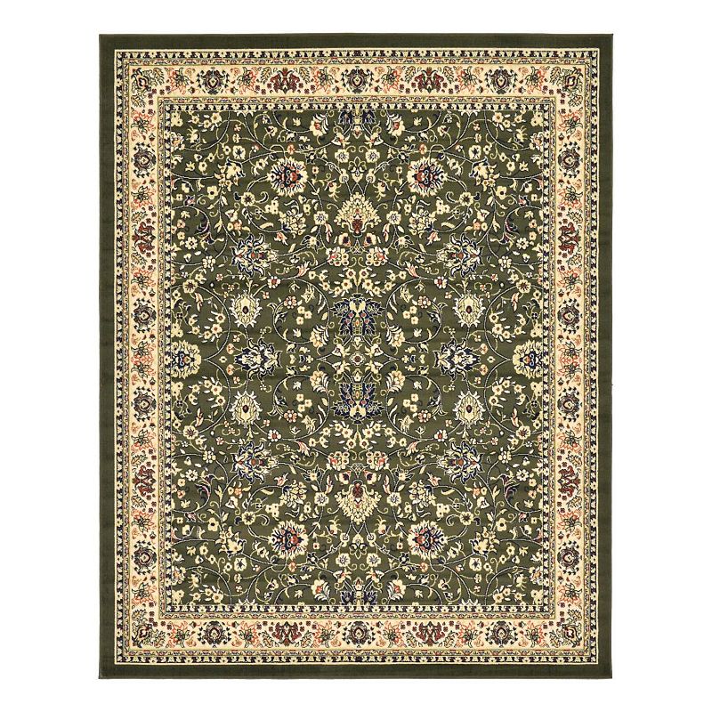 Unique Loom Washington Sialk Hill Rug, Green, 8Ft Sq