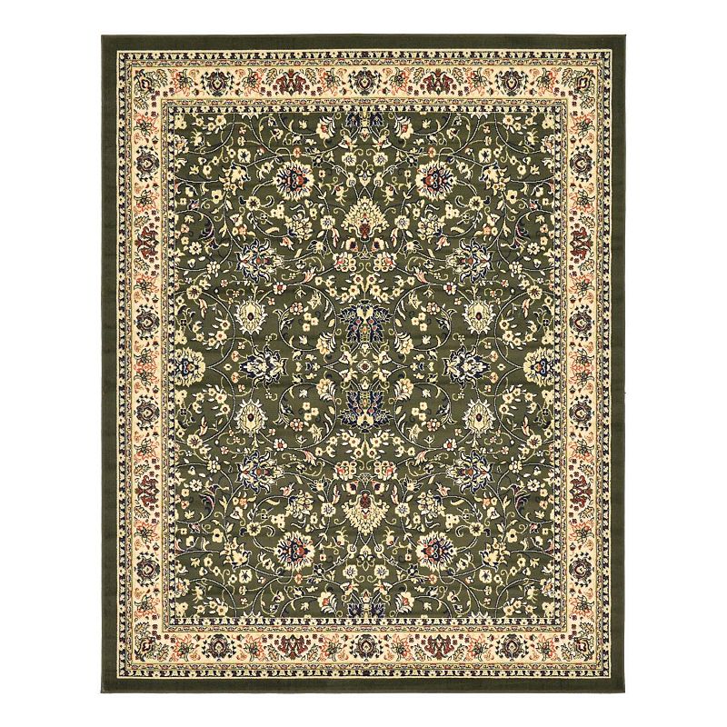 Unique Loom Washington Sialk Hill Rug, Green, 8Ft Sq