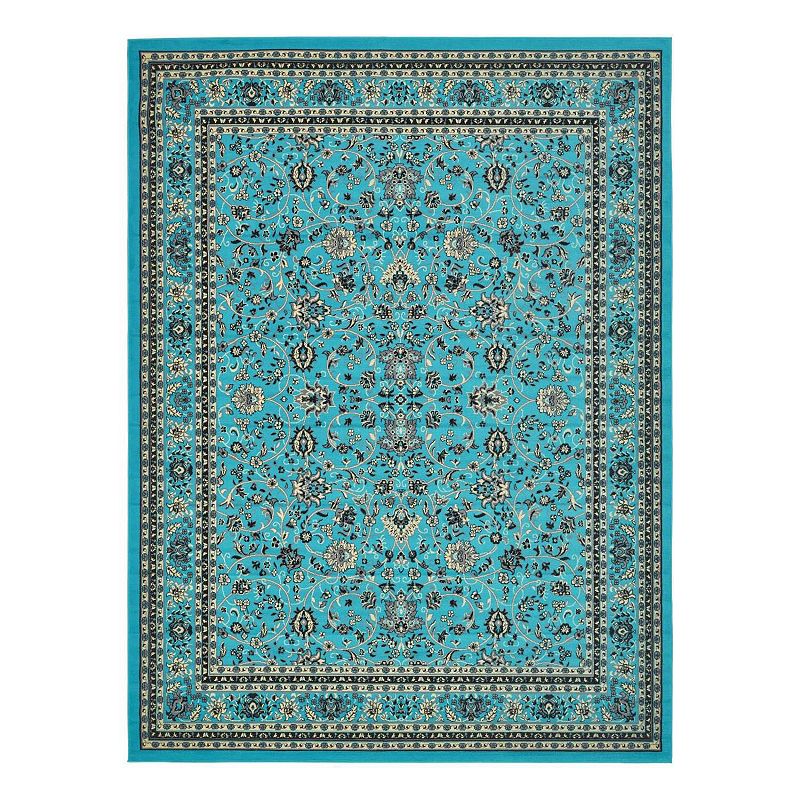 Unique Loom Washington Sialk Hill Rug, Blue, 8Ft Rnd