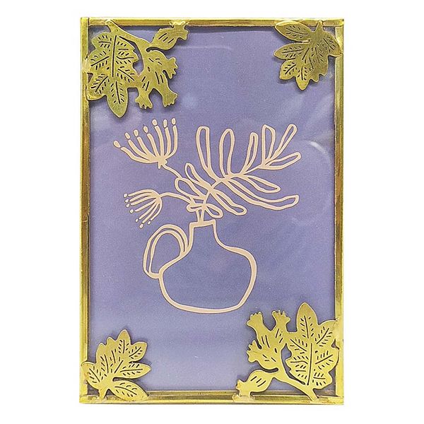 Sonoma Goods For Life® 4" x 6" Gold Finish Leaves Table Frame