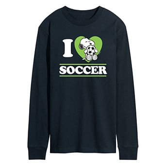 Men's Peanuts Snoopy "I Love Soccer" Tee