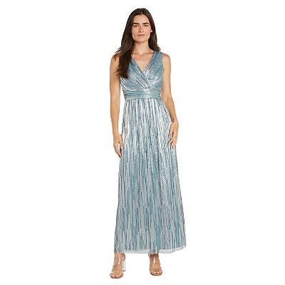 slim fit dress slacks R&M Richards 3808 Evening Gown And Cropped Jacket Set