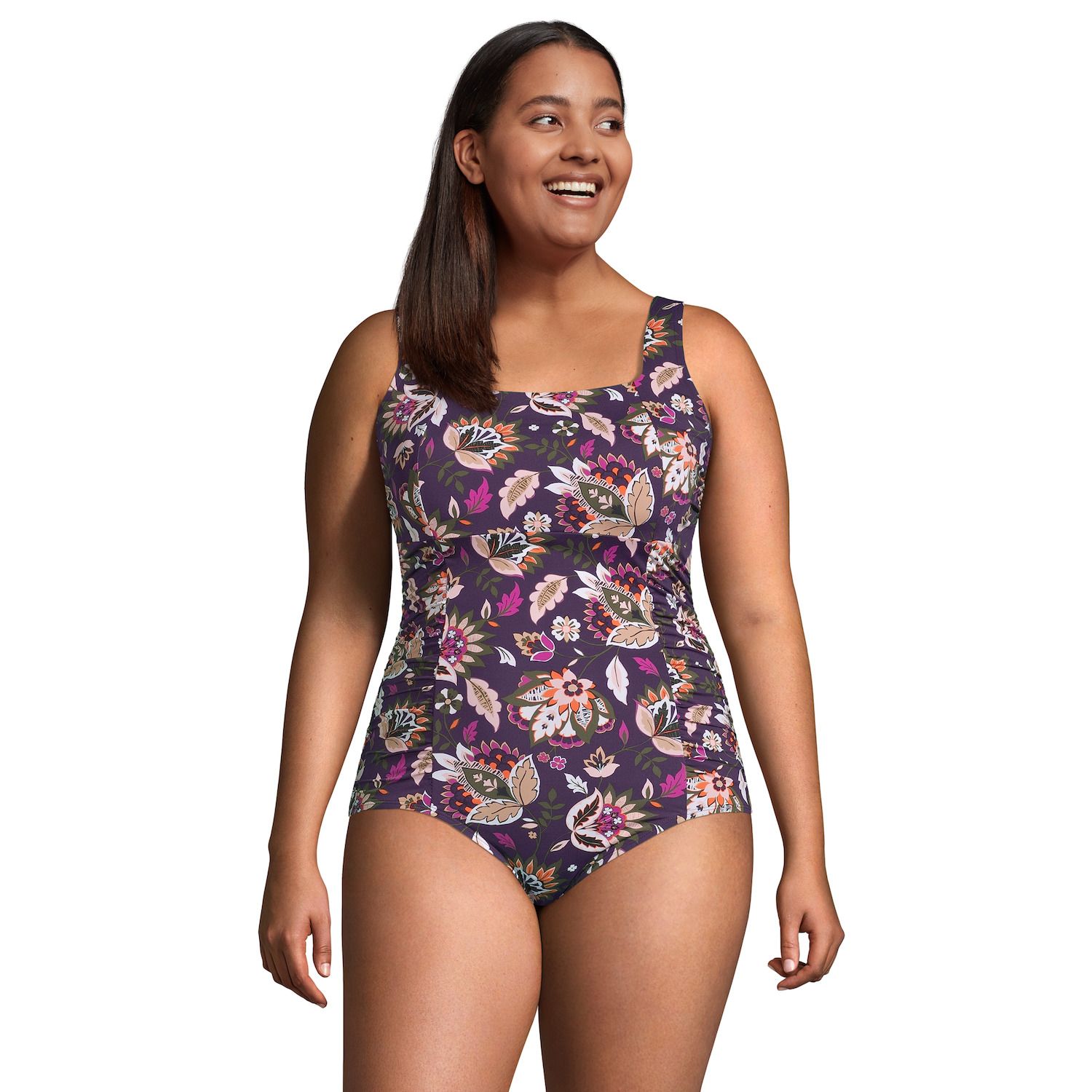 lands end plus size swimsuits