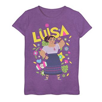 Disney's Encanto Girls 7-16 Luisa Flexing Portrait Graphic Tee