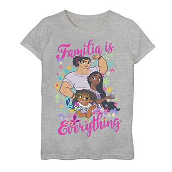 Disney's Encanto Girls 7-16 Mirabel Isabela and Luisa Family Is Everything Graphic Tee