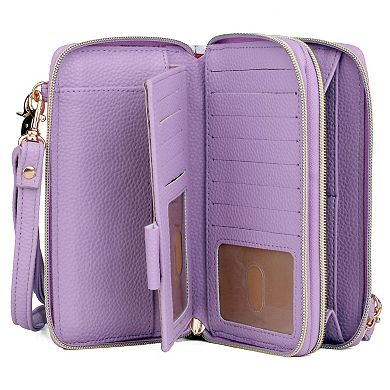 Julia Buxton Bees & Flowers Ultimate Organizer Crossbody Wallet