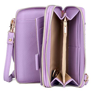 Julia Buxton Bees & Flowers Ultimate Organizer Crossbody Wallet