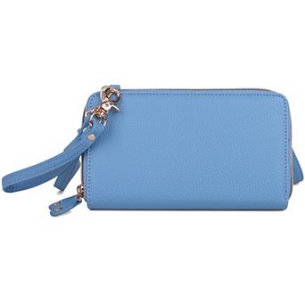 Julia Buxton Core Pebble RFID-Blocking Ultimate Organizer Crossbody Wallet