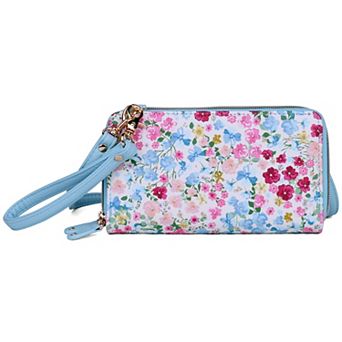Julia Buxton Core Pebble RFID-Blocking Ultimate Organizer Crossbody Wallet