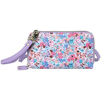 Julia Buxton Core Pebble RFID-Blocking Ultimate Organizer Crossbody Wallet