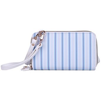 Julia Buxton Core Pebble RFID-Blocking Ultimate Organizer Crossbody Wallet