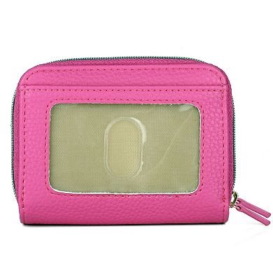 Julia Buxton Solid Vegan Leather RFID-Blocking Wizard Wallet
