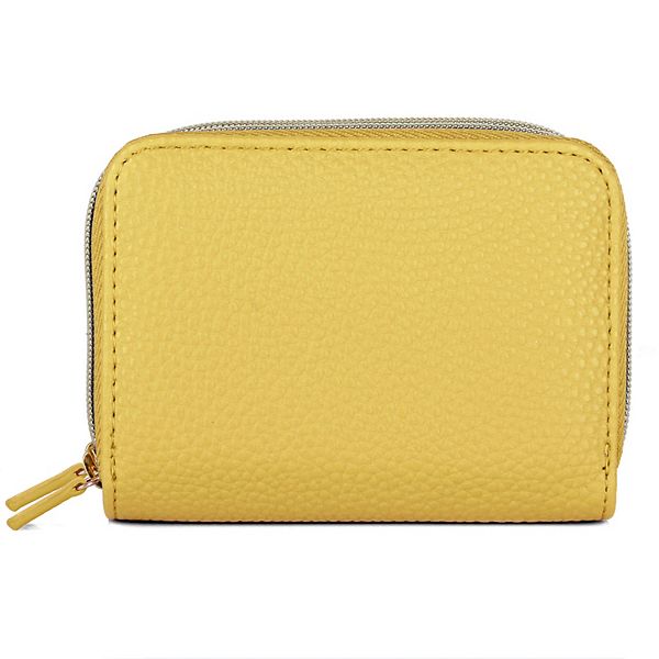Julia Buxton Solid Vegan Leather RFIDBlocking Wizard Wallet