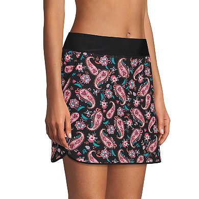 Women's Lands' End Comfort Waist UPF 50 Swim Skirt