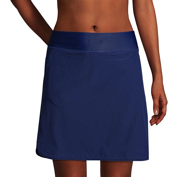 Women's Lands' End Comfort Waist UPF 50 Swim Skirt